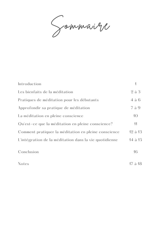 La méditation