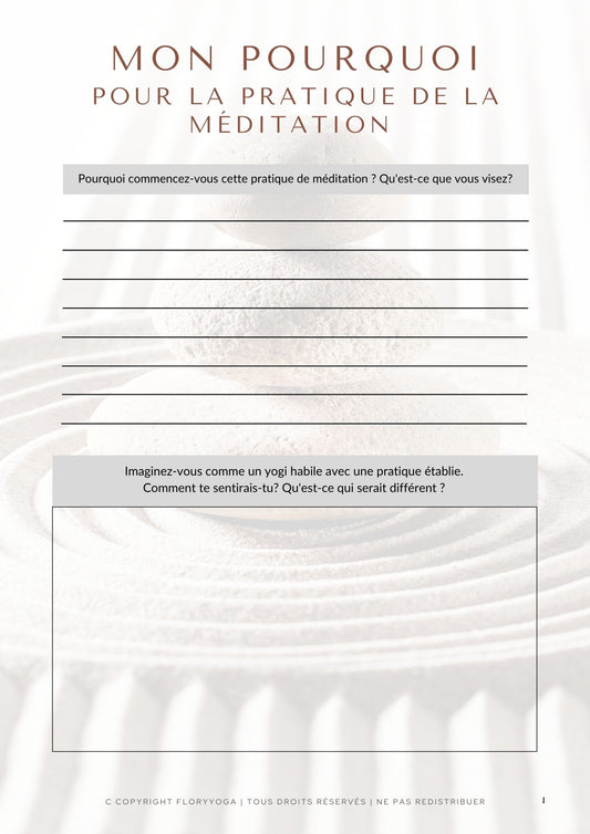 Journal de vie Méditation
