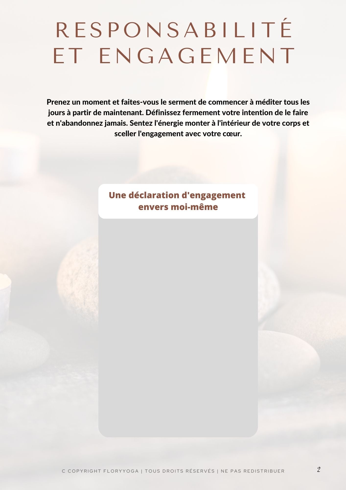 Journal de vie Méditation